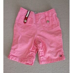 Vintage Tommy Hilfiger Infants 6-12 Months Pink Pants Y2K/90s Baby Button Inseam